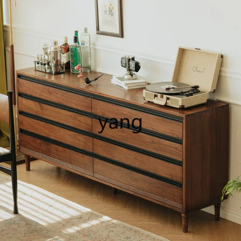 CX Eight Spares Cabinet Modern Minimalist Black Walnut Solid Wood Bedroom Locker Chest of Drawer Storage Cabinet
CX Eight Spares Cabinet Modern Minimalist Black Walnut Solid Wood Bedroom Locker Chest of Drawer Storage Cabinet