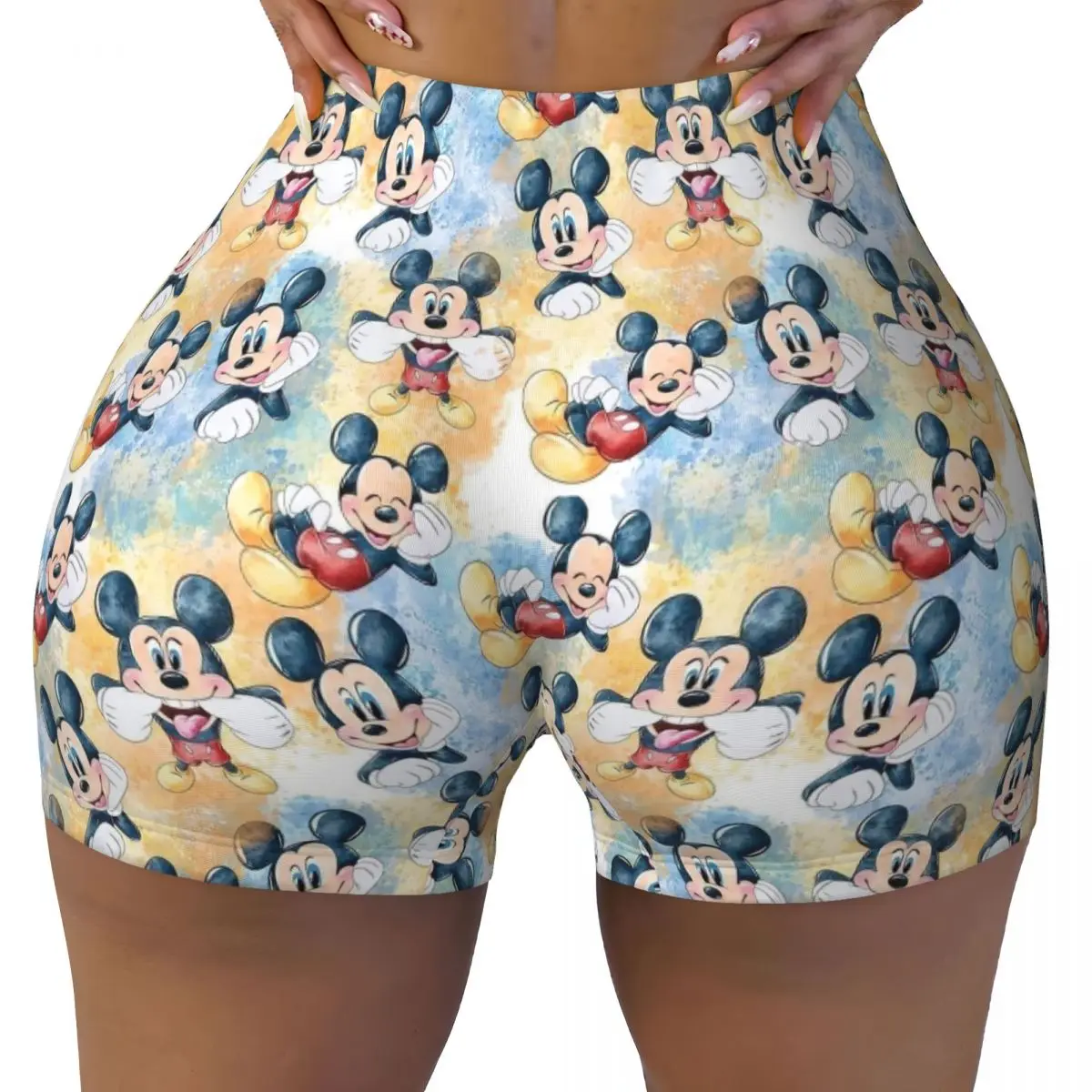 Байкерские шорты для бега с Микки Маусом на заказ для женщин, спортивные шорты для йоги
Байкерские шорты для бега с Микки Маусом на заказ для женщин, спортивные шорты для йоги