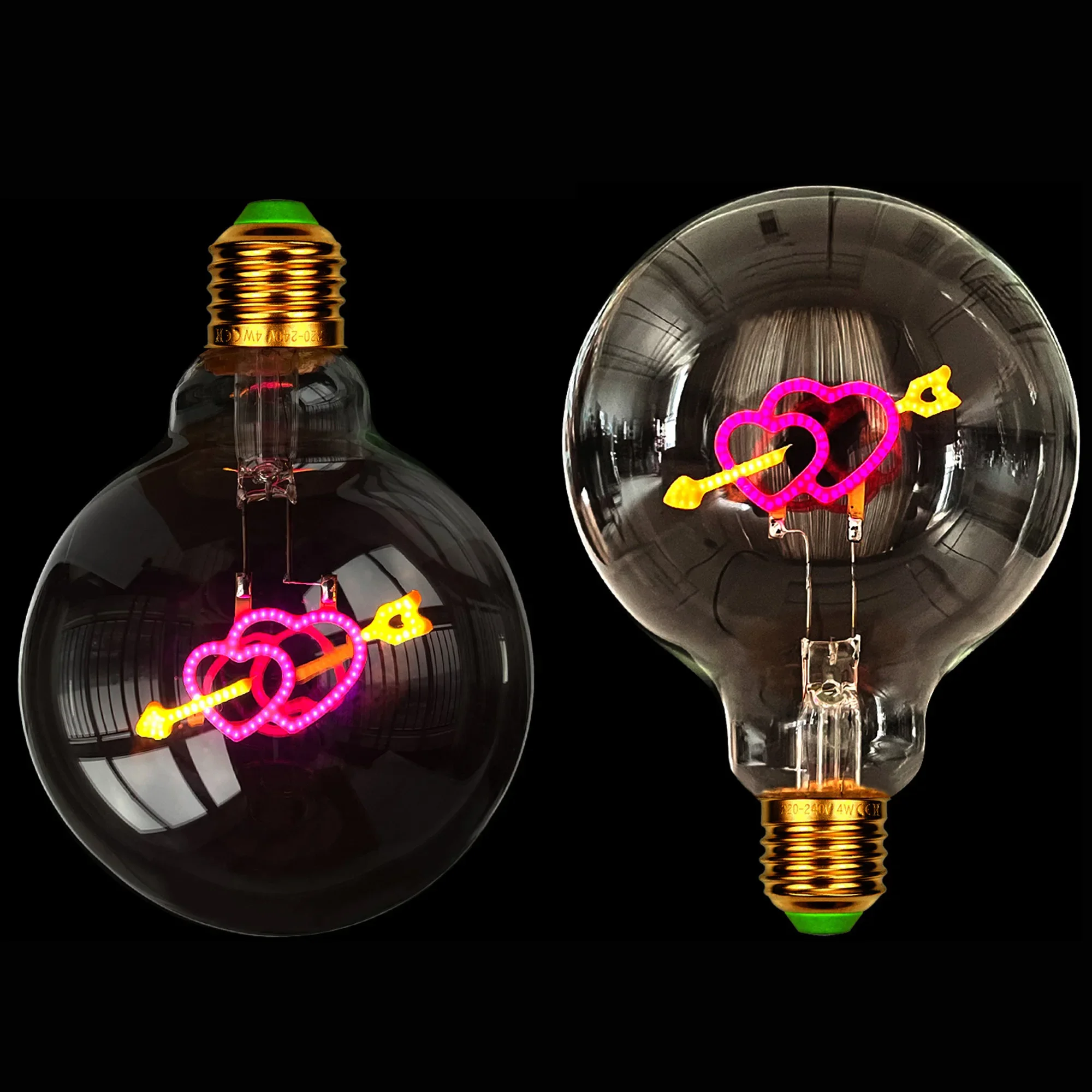 Vintage Edison Led Bulb Big Globe G95 Heart Cupid's Arrow 3W Dimmable 110V 220V E26 E27 Specialty Decorative Light Bulb
Vintage Edison Led Bulb Big Globe G95 Heart Cupid's Arrow 3W Dimmable 110V 220V E26 E27 Specialty Decorative Light Bulb