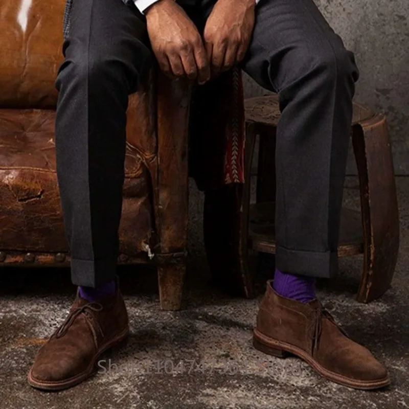 New Retro Western Desert Boots Men's Shoes Genuine Leather Cow Suede High Top Handmade Sewing Outdoor Casual Ankle Boots Male
New Retro Western Desert Boots Men's Shoes Genuine Leather Cow Suede High Top Handmade Sewing Outdoor Casual Ankle Boots Male