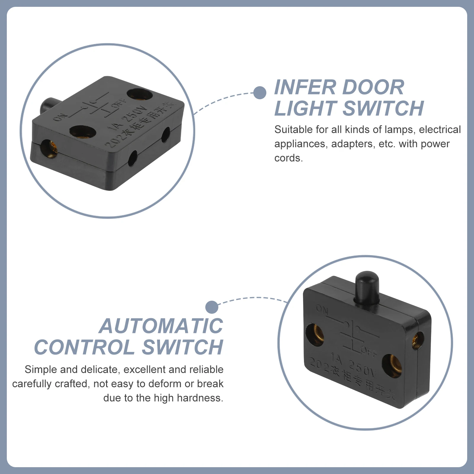 8 Pieces Cabinet Door Light Switch 1A 250V Wardrobe Closet Door Push Button Switch Black 16 Screws Automatic Lighting Control On
8 Pieces Cabinet Door Light Switch 1A 250V Wardrobe Closet Door Push Button Switch Black 16 Screws Automatic Lighting Control On