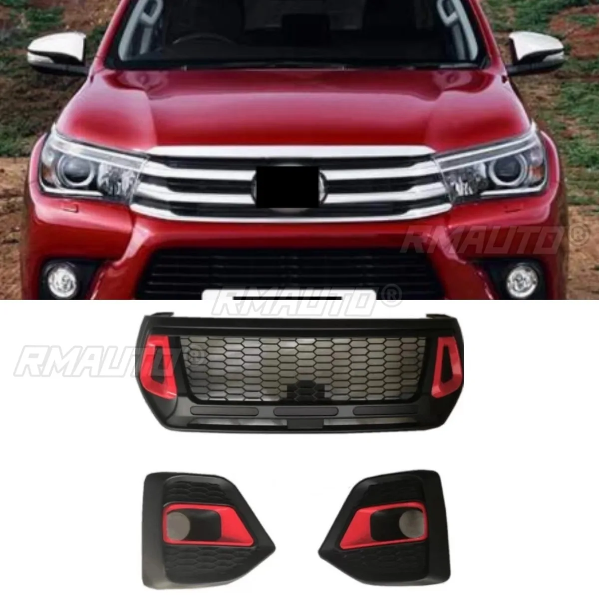 Автомобильный бампер Hilux Rocco, светодиодная решетка, гоночные грили, передний бампер, гоночные грили для Toyota Hilux Rocco 2018, автомобильные аксессуары
Автомобильный бампер Hilux Rocco, светодиодная решетка, гоночные грили, передний бампер, гоночные грили для Toyota Hilux Rocco 2018, автомобильные аксессуары