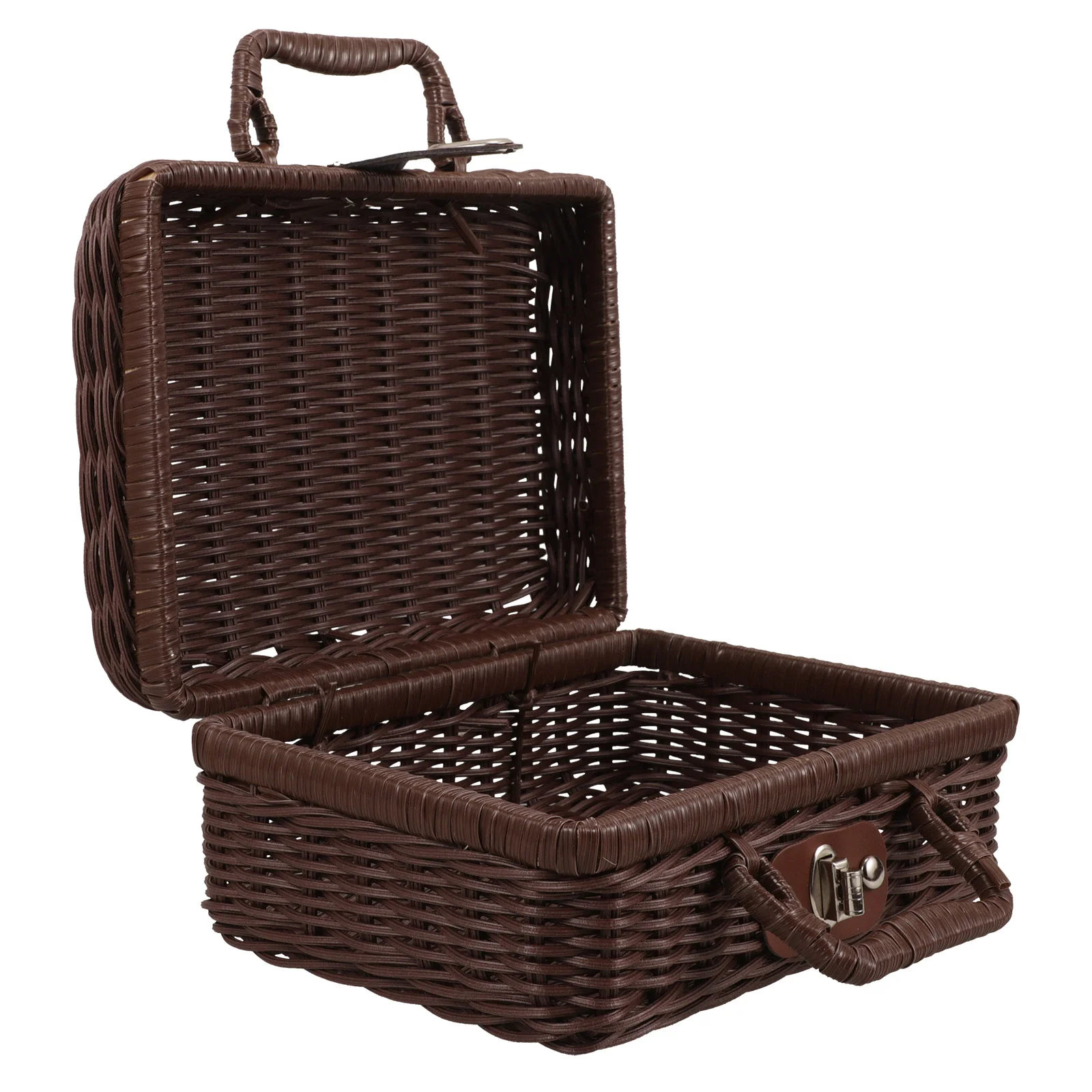 Rattan Suitcase Storage Baskets 22X17X11CM Coffee Color Woven Picnic Vintage Retro Handwoven Box Home Office Decorative Storage
Rattan Suitcase Storage Baskets 22X17X11CM Coffee Color Woven Picnic Vintage Retro Handwoven Box Home Office Decorative Storage