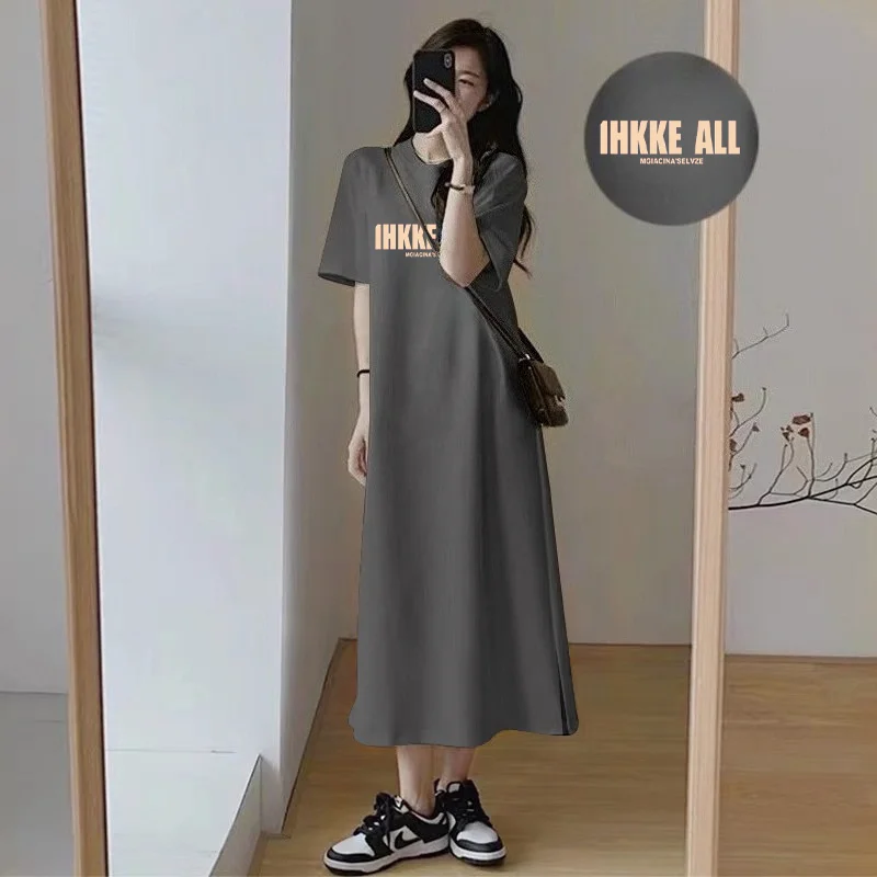 Plus Size Women Letter Print T Shirt Dress Side Split Loose Short Sleeve O Neck Casual Summer Maxi Dress
Plus Size Women Letter Print T Shirt Dress Side Split Loose Short Sleeve O Neck Casual Summer Maxi Dress