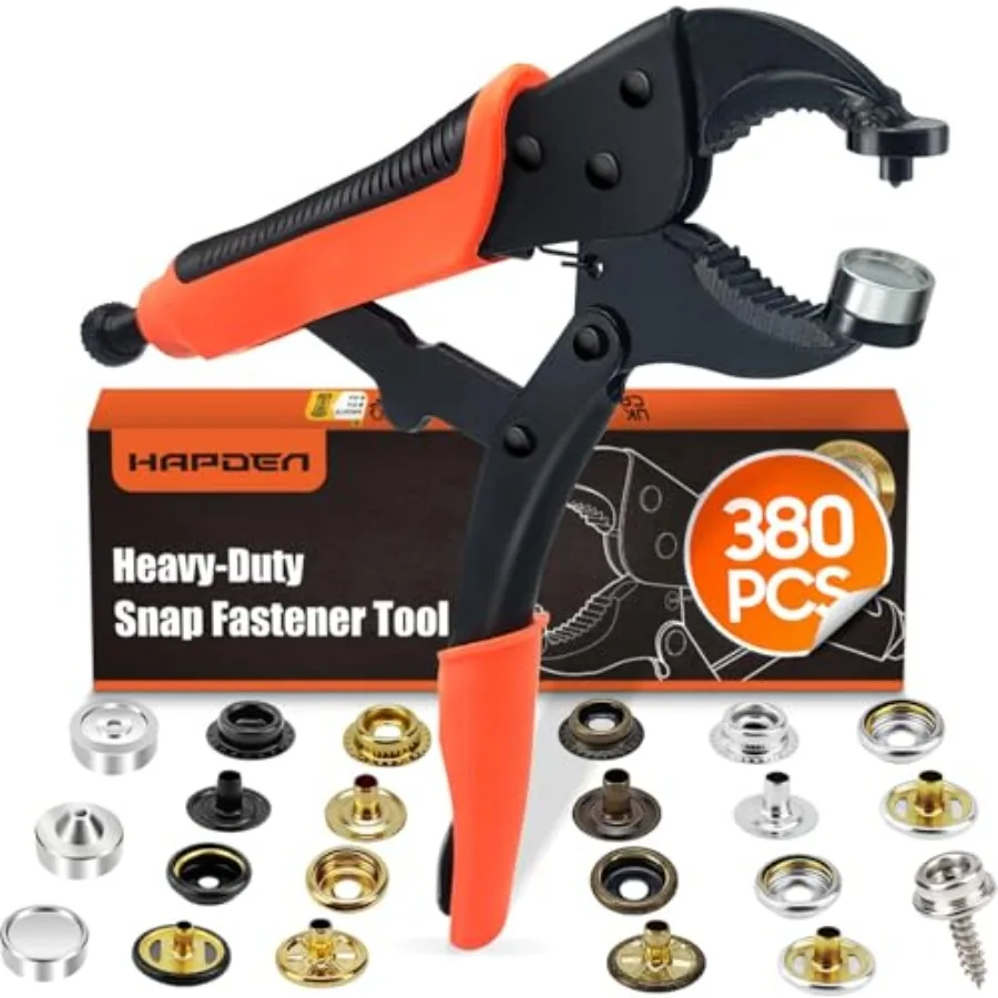Heavy Duty Snap Fastener Tool Snap Setter Tool with 100 Sets 4 Color Boat Cover Snaps Snap Repair Kit Repairing Boat Covers Can
Heavy Duty Snap Fastener Tool Snap Setter Tool with 100 Sets 4 Color Boat Cover Snaps Snap Repair Kit Repairing Boat Covers Can