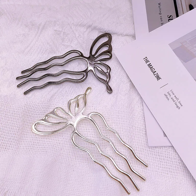 Metal butterfly hairpins, modern and simple hairpins, bun hairpins, hair accessories, hair ornaments
Metal butterfly hairpins, modern and simple hairpins, bun hairpins, hair accessories, hair ornaments