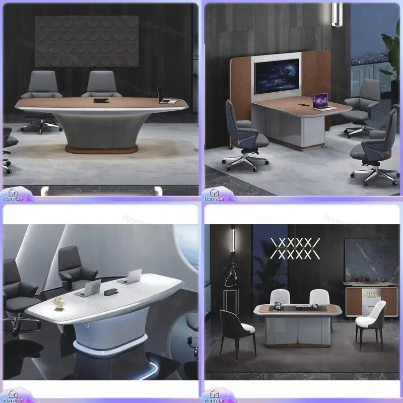 Modern Wooden White Conference Table for Office Meeting Room Luxury Desk with Adjustable Height Ergonomic Design Home Office
Modern Wooden White Conference Table for Office Meeting Room Luxury Desk with Adjustable Height Ergonomic Design Home Office