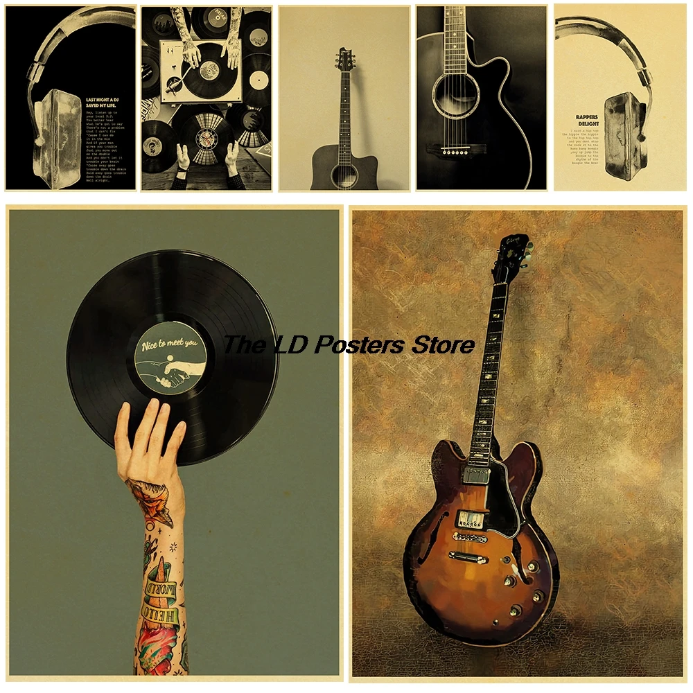 Music Vintage Posters Kraft Paper Nostalgia Bedroom Painting Skateboard Cafe Modern Art Picture Landscape Wall Room Bar Decor
Music Vintage Posters Kraft Paper Nostalgia Bedroom Painting Skateboard Cafe Modern Art Picture Landscape Wall Room Bar Decor