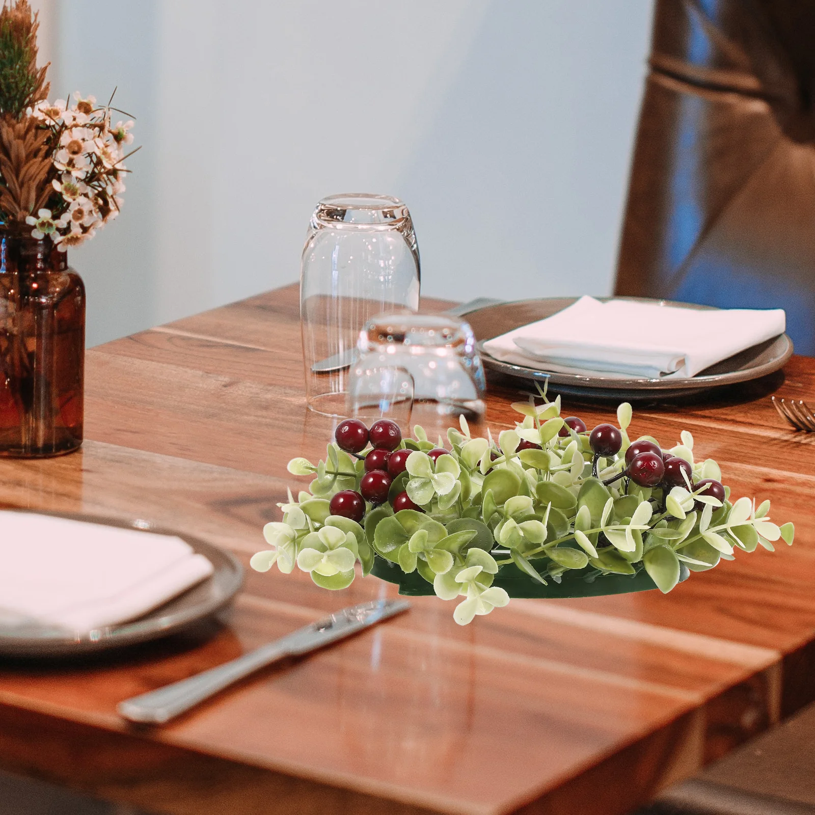 2Pcs Rings Eucalyptus Berry Leaves Wreaths Table Decor 20-25Cm Christmas Garland Party Wreath Mini Wreaths
2Pcs Rings Eucalyptus Berry Leaves Wreaths Table Decor 20-25Cm Christmas Garland Party Wreath Mini Wreaths