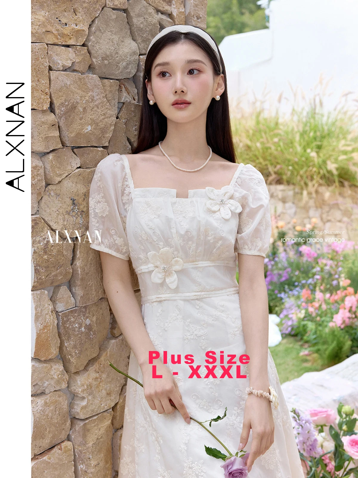 ALXNAN Plus Size Women's Dress Elegant Long One-piece Dress Party Holiday Embroideried Chic Flower Design Female Clothing D10127
ALXNAN Plus Size Women's Dress Elegant Long One-piece Dress Party Holiday Embroideried Chic Flower Design Female Clothing D10127