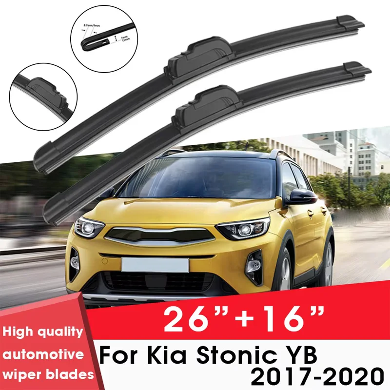 Car Wiper Blade Blades For Kia Stonic YB 2017-2020 26"+16" Windshield Windscreen Clean Naturl Rubber Cars Wipers Accessories
Car Wiper Blade Blades For Kia Stonic YB 2017-2020 26"+16" Windshield Windscreen Clean Naturl Rubber Cars Wipers Accessories