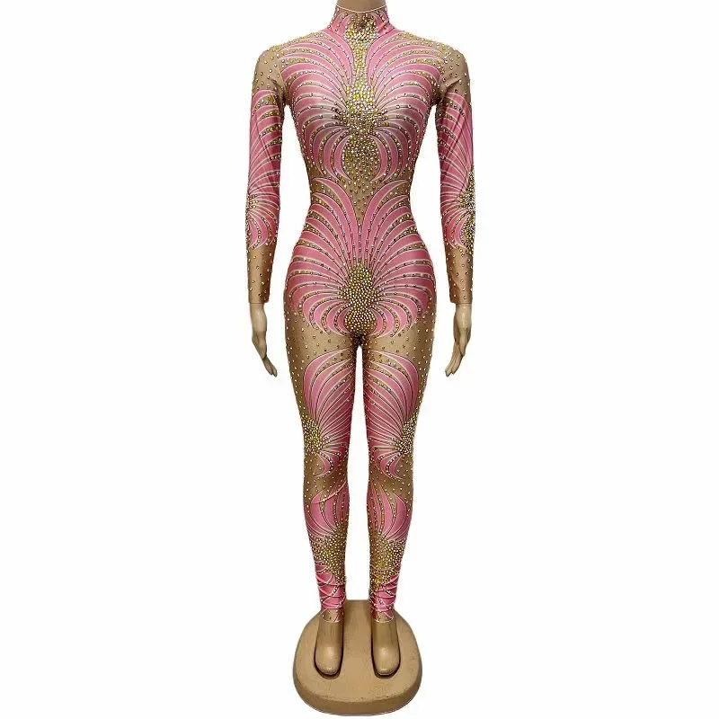 High Street Performance Dance Costume Nightclub Bar Stage Show Wear Party Celebrate Romper Sexy Rhinestones Tight Jumpsuit
High Street Performance Dance Costume Nightclub Bar Stage Show Wear Party Celebrate Romper Sexy Rhinestones Tight Jumpsuit