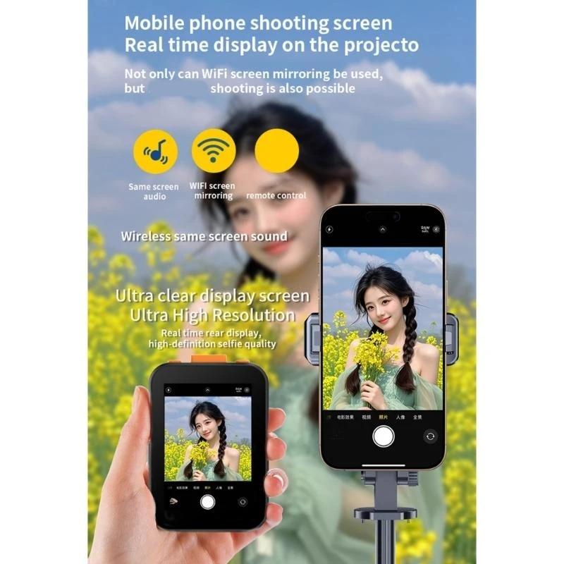 Vlog Selfie Monitor Screen 2.4/5Ghz 2Inch 1080P Display Bluetooth-compatible X3UB
Vlog Selfie Monitor Screen 2.4/5Ghz 2Inch 1080P Display Bluetooth-compatible X3UB