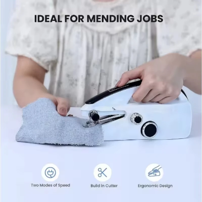 Sewing Small Gadget New Mini Sewing Machine Handheld Mending Machine Mini Portable Electric Sewing Machine
Sewing Small Gadget New Mini Sewing Machine Handheld Mending Machine Mini Portable Electric Sewing Machine
