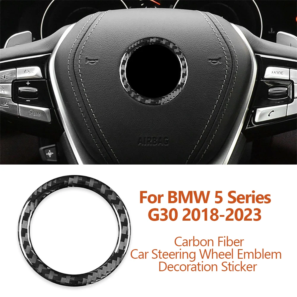 For BMW 5 Series G30 2018-2023 Carbon Fiber Car Steering Wheel Emblem LOGO Decoration Ring Stickers Auto Interior Accessoriess
For BMW 5 Series G30 2018-2023 Carbon Fiber Car Steering Wheel Emblem LOGO Decoration Ring Stickers Auto Interior Accessoriess