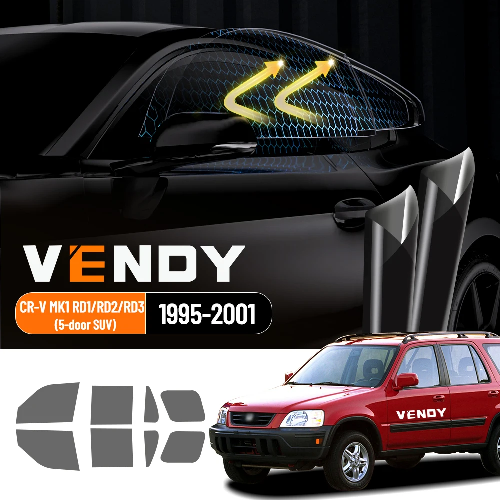 Для Honda CR-V CRV MK1 1995-2001 Предварительно вырезанная простая установка комплект тонированной пленки для окон автомобиля Тонированная пленка на солнечной энергии, защита от тепла и ультрафиолета
Для Honda CR-V CRV MK1 1995-2001 Предварительно вырезанная простая установка комплект тонированной пленки для окон автомобиля Тонированная пленка на солнечной энергии, защита от тепла и ультрафиолета
