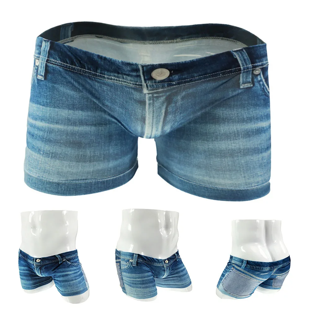 Underwear Mens Underpants Boxer Briefs Breathable 3D Big Pouch Comfortable Fake Jean Printed Shorts Daily Outdoor
Underwear Mens Underpants Boxer Briefs Breathable 3D Big Pouch Comfortable Fake Jean Printed Shorts Daily Outdoor
