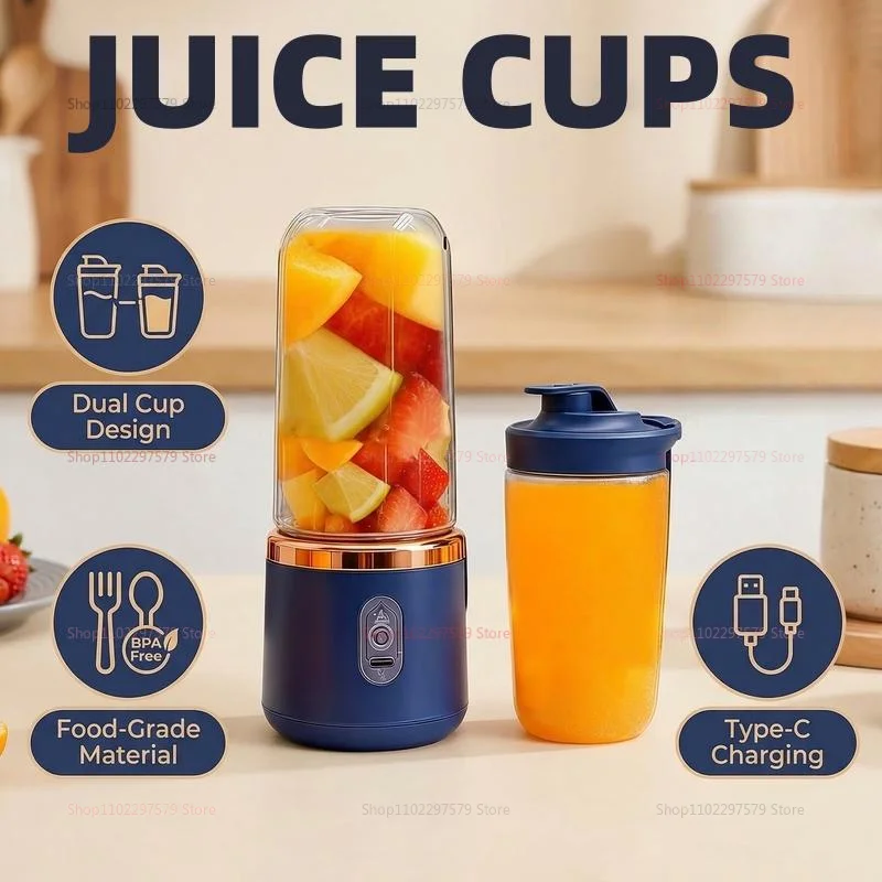 2 Cup Electric Fruit Juicer Blender Juice Mixer Wireless Portable Household USB Charging 6 Blade With Cup Portable Juice Juicer
2 Cup Electric Fruit Juicer Blender Juice Mixer Wireless Portable Household USB Charging 6 Blade With Cup Portable Juice Juicer