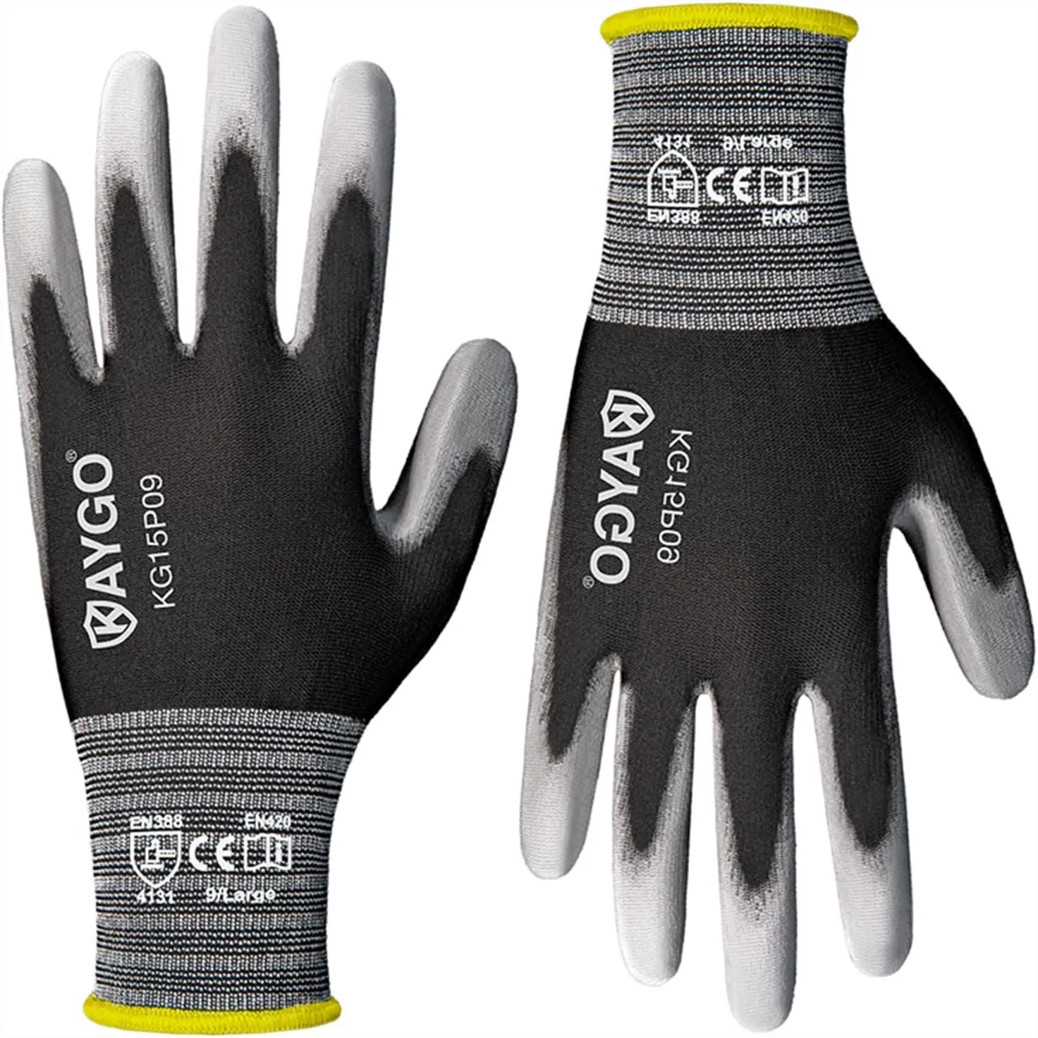 Ultra Thin PU Coated Safety Work Gloves, 12 Pairs Nylon Knit, High Dexterity Anti-Slip Breathable for Precision Work, Warehouse
Ultra Thin PU Coated Safety Work Gloves, 12 Pairs Nylon Knit, High Dexterity Anti-Slip Breathable for Precision Work, Warehouse