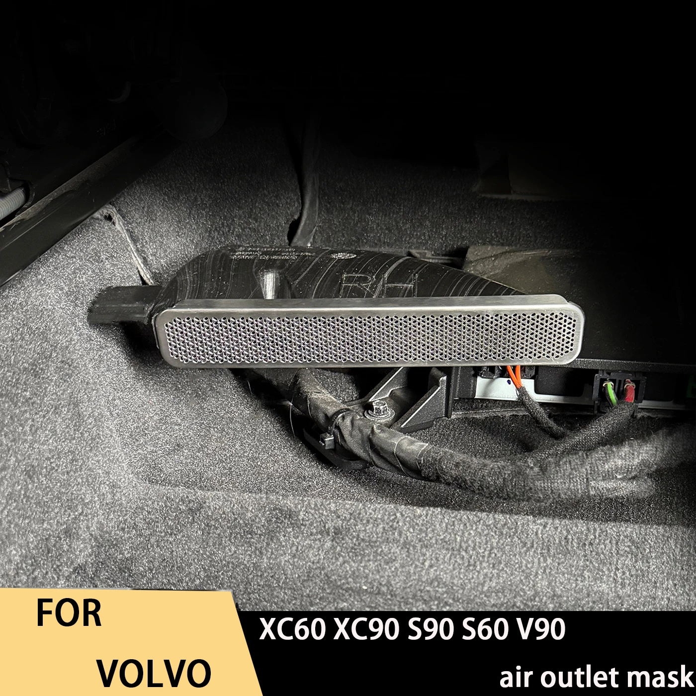 For Volvo XC60 XC90 S90 S60 V90 under seat air outlet mask stainless steel dust frame
For Volvo XC60 XC90 S90 S60 V90 under seat air outlet mask stainless steel dust frame