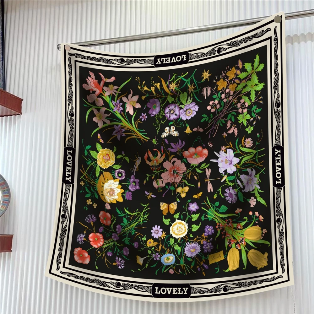 90cm Bohemian Style Ladies Travel Shawl Large Square Scarf Decorative Bouquet Floral Silk Chiffon Wrap for All Seasons
90cm Bohemian Style Ladies Travel Shawl Large Square Scarf Decorative Bouquet Floral Silk Chiffon Wrap for All Seasons