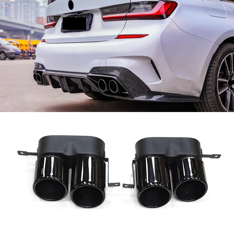 1 Pair 304 Stainless Steel Exhaust Tip Muffler Tips For BMW G20 G21 330i 2017 2018 2019 2020 Four Out Black Tailpipe Nozzle
1 Pair 304 Stainless Steel Exhaust Tip Muffler Tips For BMW G20 G21 330i 2017 2018 2019 2020 Four Out Black Tailpipe Nozzle