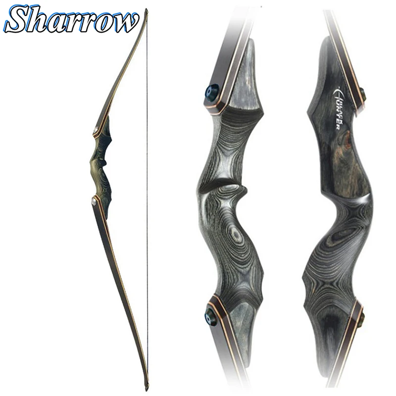 60 Inches Recurve Bow 30-60lbs Blck Hunter Hunting Wood Longbow Takedown Bow User Archery Shooting Glass Fiber Lamination
60 Inches Recurve Bow 30-60lbs Blck Hunter Hunting Wood Longbow Takedown Bow User Archery Shooting Glass Fiber Lamination