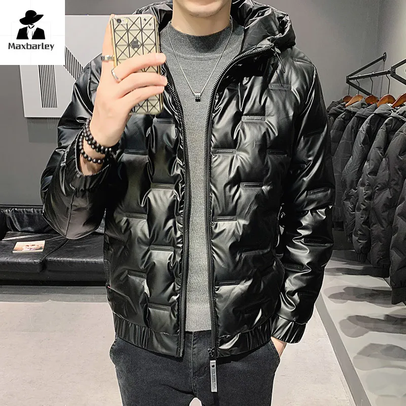 Short Bright Face Down Jacket Men's Winter Light Luxury Waterproof Hooded White Duck Down Warm Coat 2024 New Lightweight Parka
Short Bright Face Down Jacket Men's Winter Light Luxury Waterproof Hooded White Duck Down Warm Coat 2024 New Lightweight Parka