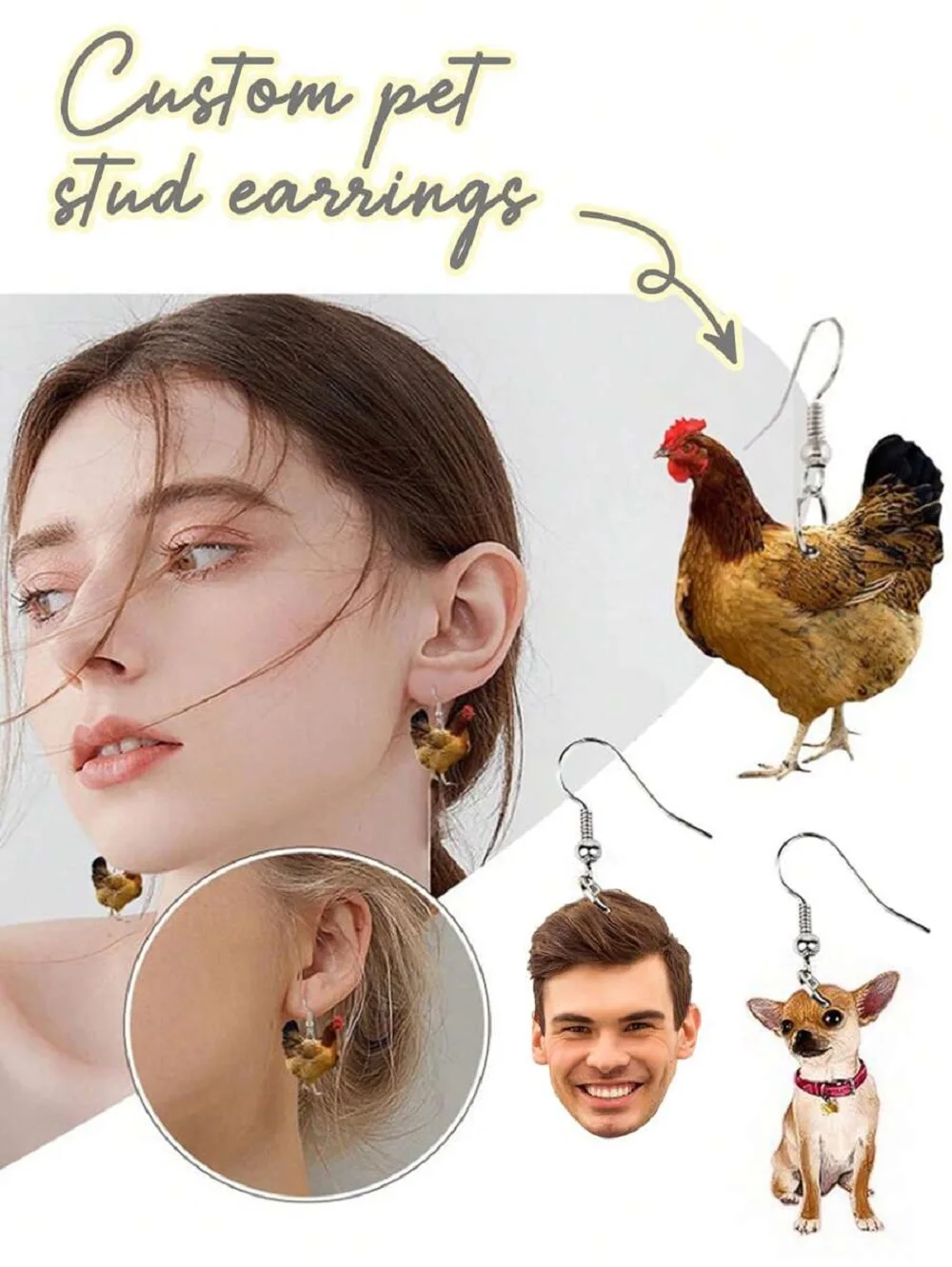 Sipuris персонализированные серьги с изображением для женщин, серьги с фотографией на заказ, серьги из нержавеющей стали для домашних животных, семейные памятные ювелирные изделия, подарки
Sipuris персонализированные серьги с изображением для женщин, серьги с фотографией на заказ, серьги из нержавеющей стали для домашних животных, семейные памятные ювелирные изделия, подарки