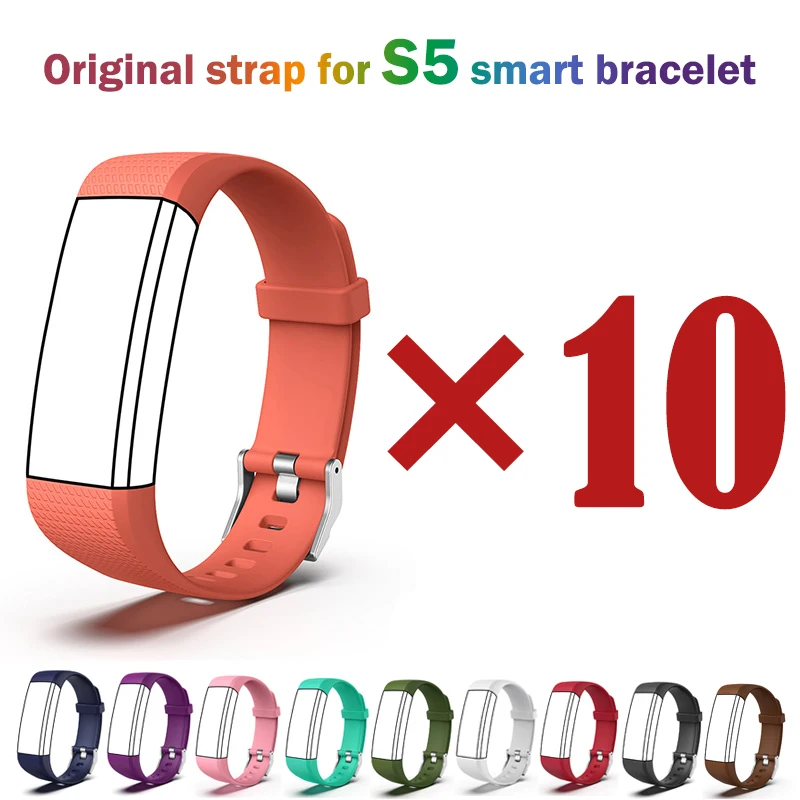 S5 smart sports bracelet straps 10 pieces fashionable Colorful Original Multi-color S5 Smart Bracelet Strap Multi-color bracelet
S5 smart sports bracelet straps 10 pieces fashionable Colorful Original Multi-color S5 Smart Bracelet Strap Multi-color bracelet