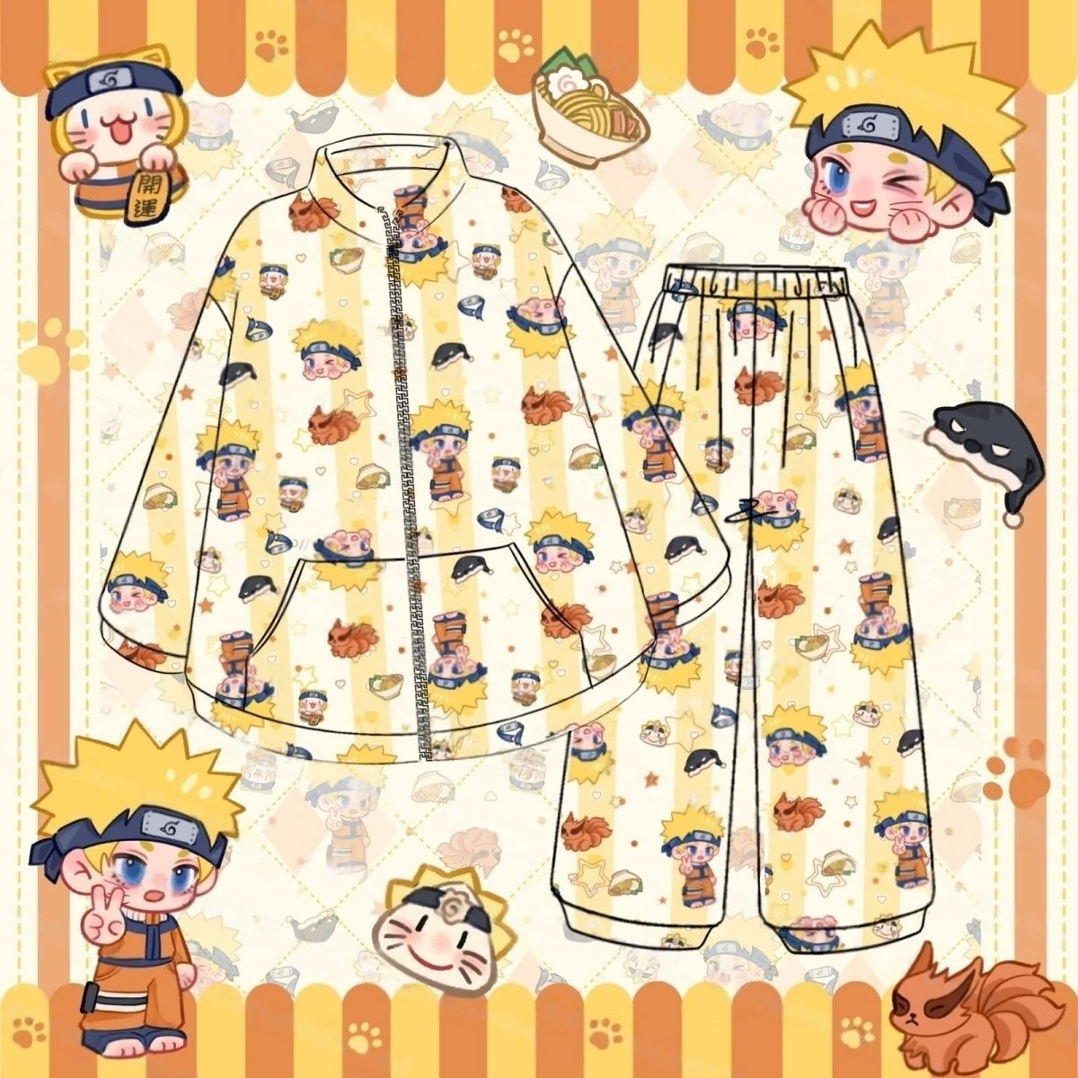Naruto Flannel Pajama Set - Cute Naruto, Obito, Kakashi Print Winter Sleepwear, Warm Comfy Family Pajamas Gift for Naruto Fans
Naruto Flannel Pajama Set - Cute Naruto, Obito, Kakashi Print Winter Sleepwear, Warm Comfy Family Pajamas Gift for Naruto Fans