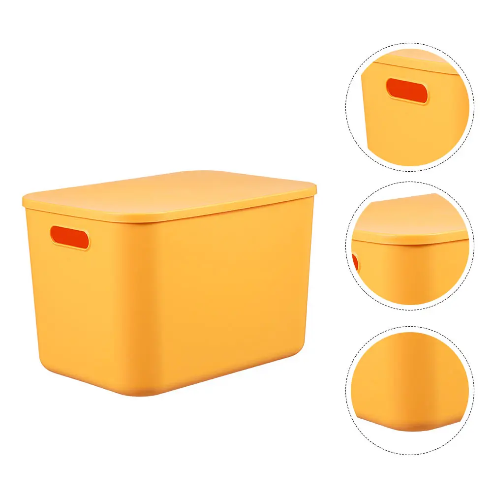 Storage Basket Snack Containers for Food Boxes Yellow Plastic Organizer Bins Child 
Storage Basket Snack Containers for Food Boxes Yellow Plastic Organizer Bins Child