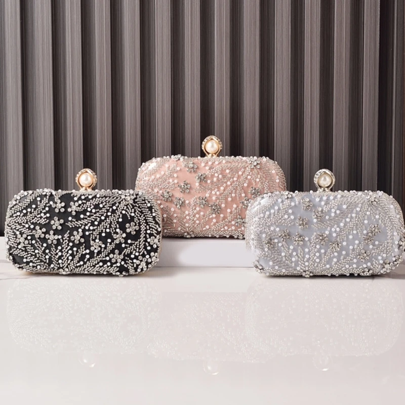 H3CB Stylish Beaded Wedding Purse Sparkling Embellishments Compact Lightweight Evening Bag Fashion Night Out Accessory Handbag 
H3CB Stylish Beaded Wedding Purse Sparkling Embellishments Compact Lightweight Evening Bag Fashion Night Out Accessory Handbag