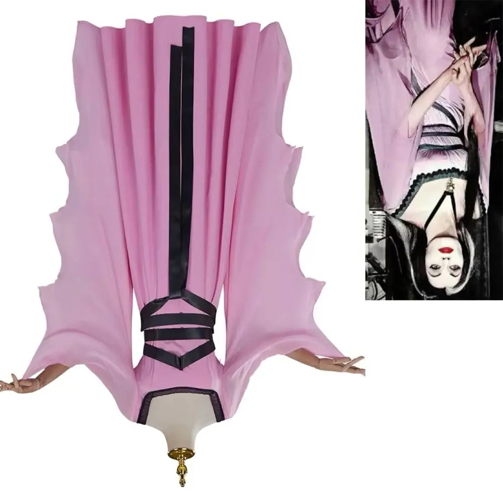 Movie Munsters Lily Munster Cosplay Costume Pink Dress Vampire Set Outfits Halloween Carnival Fantasy Dress
Movie Munsters Lily Munster Cosplay Costume Pink Dress Vampire Set Outfits Halloween Carnival Fantasy Dress