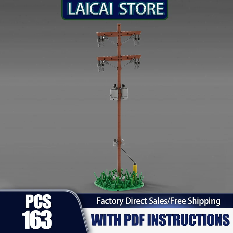City Creative SeriesMoc Building Bricks Utility Pole Model Technology Modular Blocks Gifts Christmas Toys DIY Sets Assembly
City Creative SeriesMoc Building Bricks Utility Pole Model Technology Modular Blocks Gifts Christmas Toys DIY Sets Assembly