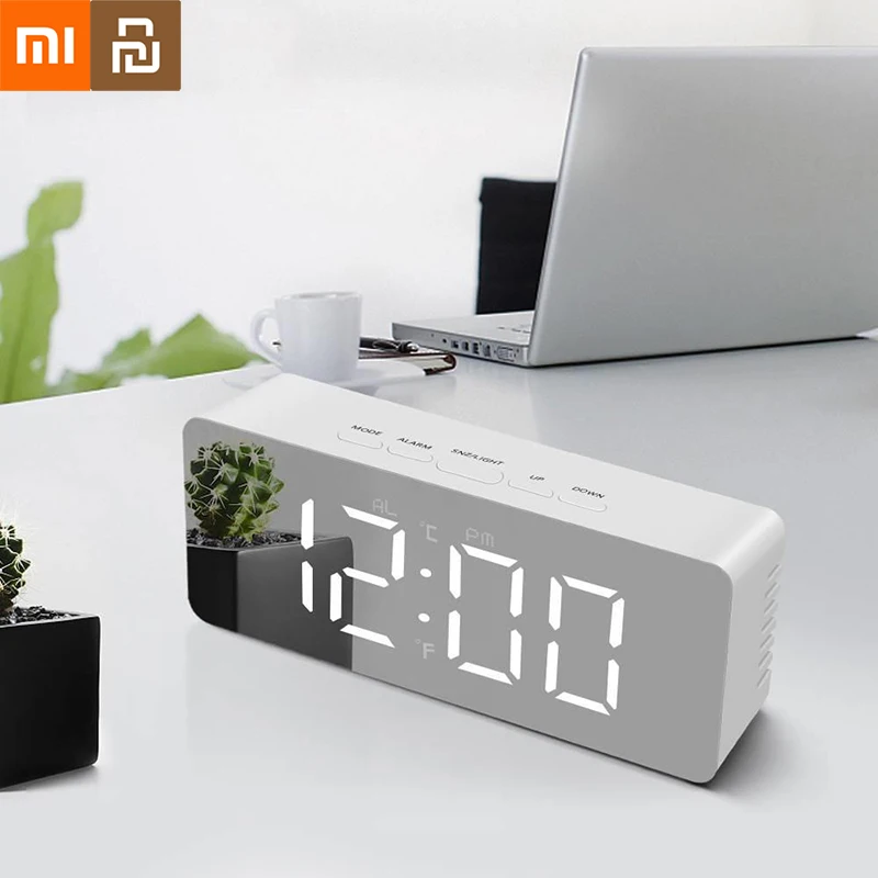 Xiaomi Youpin Mini Simple Electronic Clock LED Mirror Desk Clock Snooze Temperature Display Charge Desktop Alarm Clock Home New
Xiaomi Youpin Mini Simple Electronic Clock LED Mirror Desk Clock Snooze Temperature Display Charge Desktop Alarm Clock Home New
