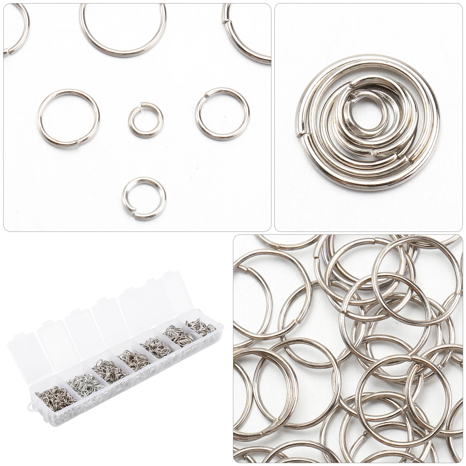 Metal Open Jump Rings Jewelry Making Supplies Various Sizes DIY Craft Material Easy To Find For Necklace Earrings
Metal Open Jump Rings Jewelry Making Supplies Various Sizes DIY Craft Material Easy To Find For Necklace Earrings