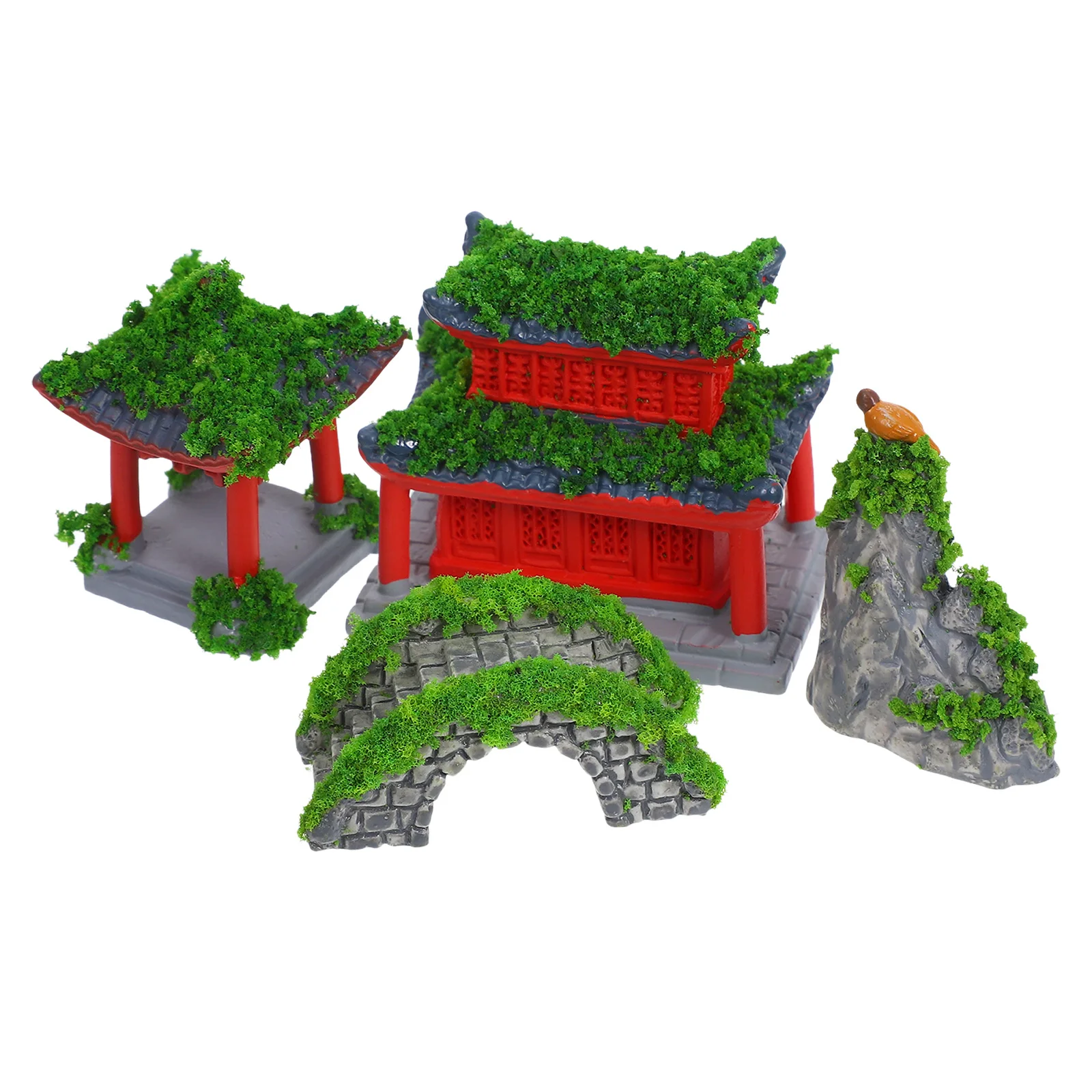 6pcs Pavilion Bridge Rockery Decorative Miniatures DIY Garden Ornaments Resin Adornment Fish Tank Bonsai Japanese Temple Pagoda
6pcs Pavilion Bridge Rockery Decorative Miniatures DIY Garden Ornaments Resin Adornment Fish Tank Bonsai Japanese Temple Pagoda