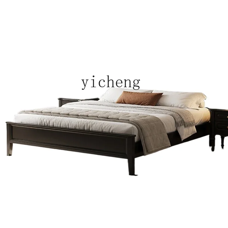 Zc Solid Wood Antique Bed Master Bedroom Double Bed Retro Simple Marriage Bed
Zc Solid Wood Antique Bed Master Bedroom Double Bed Retro Simple Marriage Bed