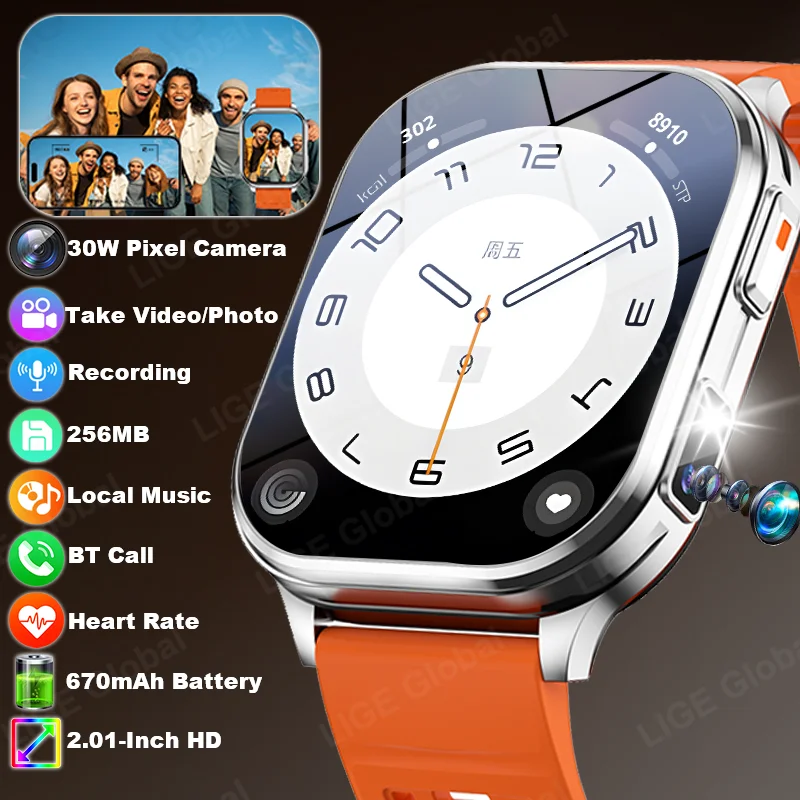 LIGE Camera Smart Watch Photos Record Video Health Monitor Waterproof Sports Fitness HD Bluetooth Call Men Women Smartwatch 2026
LIGE Camera Smart Watch Photos Record Video Health Monitor Waterproof Sports Fitness HD Bluetooth Call Men Women Smartwatch 2026