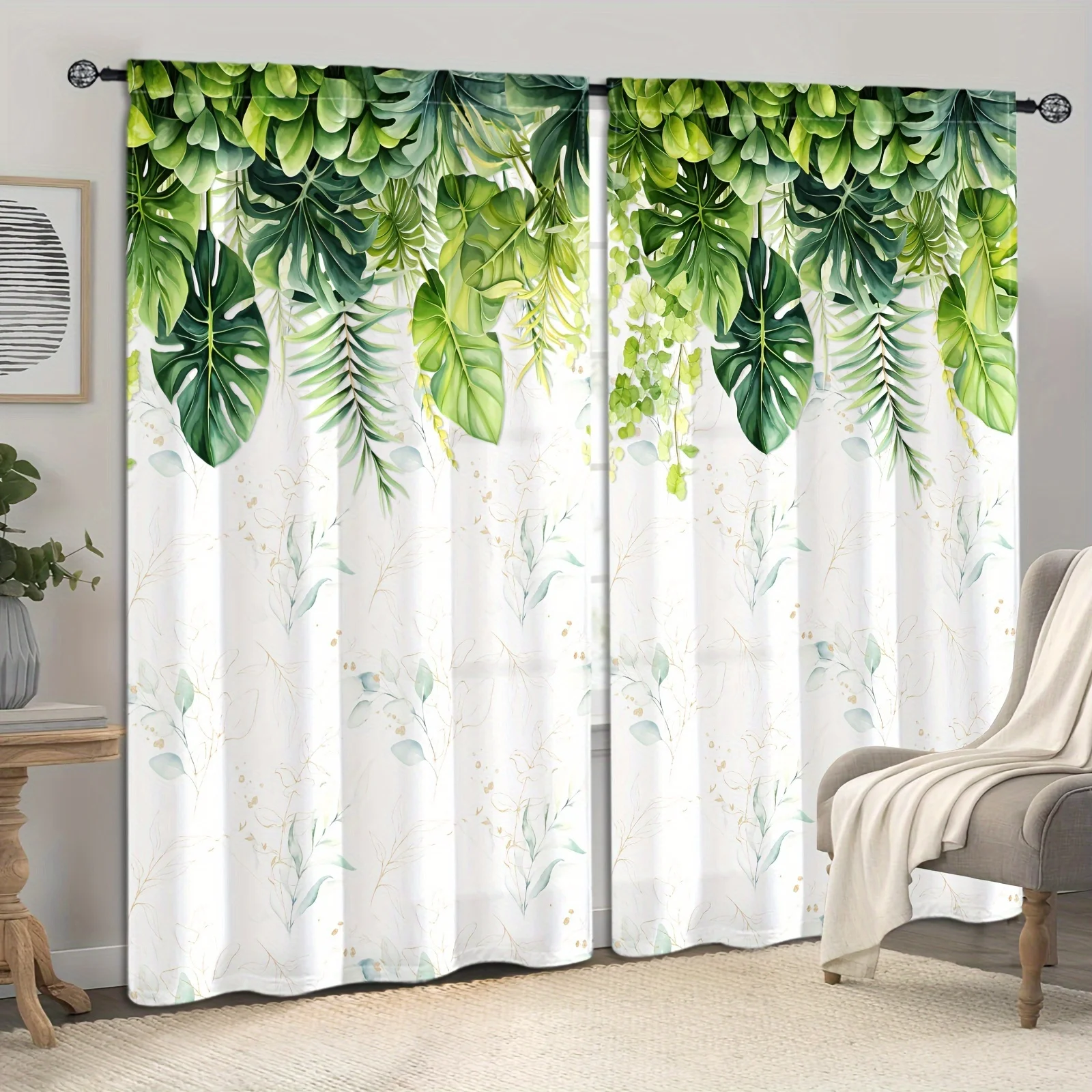 2pcs Nordic Green Plant Leaves Curtains-Light-Filtering WindowTreatment for Kitchen, Living Room, Office, and Bedroom Decor
2pcs Nordic Green Plant Leaves Curtains-Light-Filtering WindowTreatment for Kitchen, Living Room, Office, and Bedroom Decor