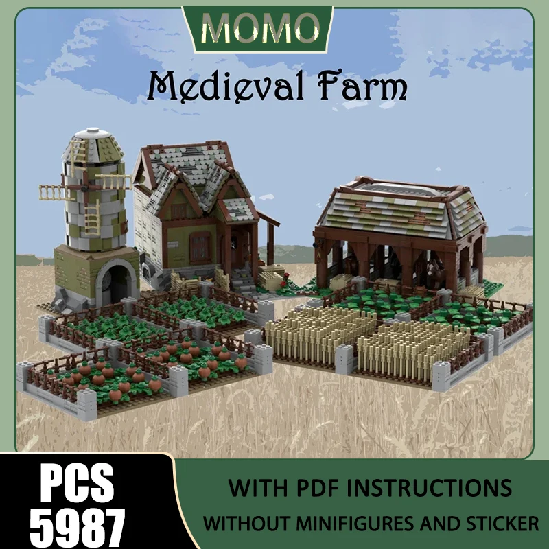 Medieval Castle Model Moc Building Blocks Medieval Farm Model Technology Bricks DIY Assembly City Street Construstion Toys Gifts
Medieval Castle Model Moc Building Blocks Medieval Farm Model Technology Bricks DIY Assembly City Street Construstion Toys Gifts
