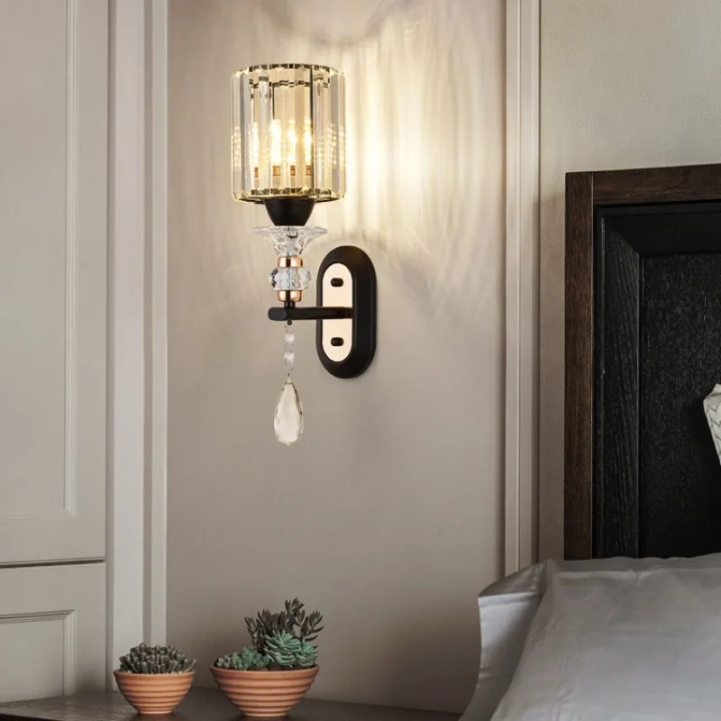 Modern LED Wall Lamp Crystal Lampshade Light for Bathroom Bedroom Living Room Indoor Fixture Wall Sconces for Home Decoration
Modern LED Wall Lamp Crystal Lampshade Light for Bathroom Bedroom Living Room Indoor Fixture Wall Sconces for Home Decoration