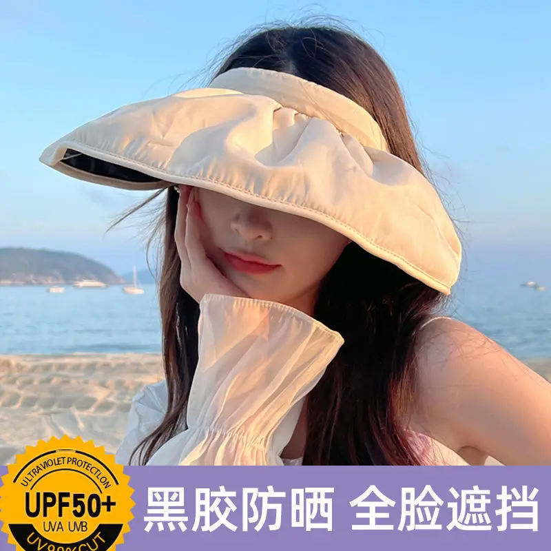 UV-blocking open-top sports hats: shell & fisherman beach styles, face-covering, adjustable hairband included
UV-blocking open-top sports hats: shell & fisherman beach styles, face-covering, adjustable hairband included
