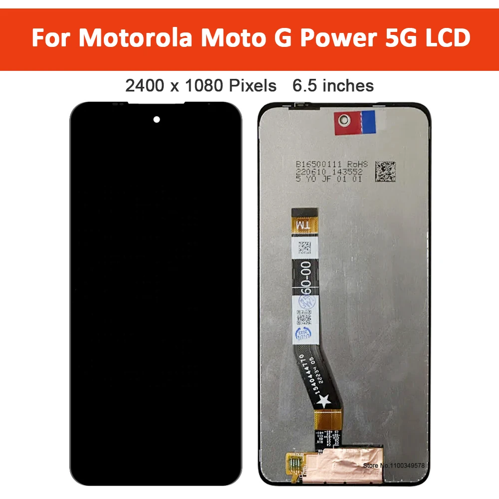 6.5" IPS LCD For Motorola Moto G Power 5G 2023 LCD Display Touch Screen Digitizer Assembly Replacement For Moto G Power 5G LCD
6.5" IPS LCD For Motorola Moto G Power 5G 2023 LCD Display Touch Screen Digitizer Assembly Replacement For Moto G Power 5G LCD