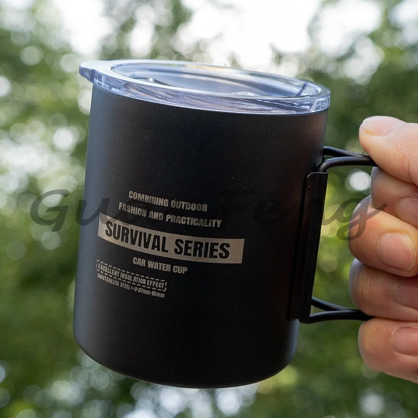 320ml Double Layered 304 Stainless Steel Water Cup with Lid Outdoor Camping Coffee Cup Tea Cup Heat Resistant Drinkware
320ml Double Layered 304 Stainless Steel Water Cup with Lid Outdoor Camping Coffee Cup Tea Cup Heat Resistant Drinkware