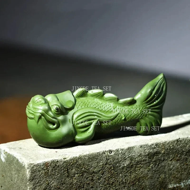Yixing Purple Clay Tea Pet Lucky Fish Statue Ornament Handmade Doll Tea Set Decoration
Yixing Purple Clay Tea Pet Lucky Fish Statue Ornament Handmade Doll Tea Set Decoration
