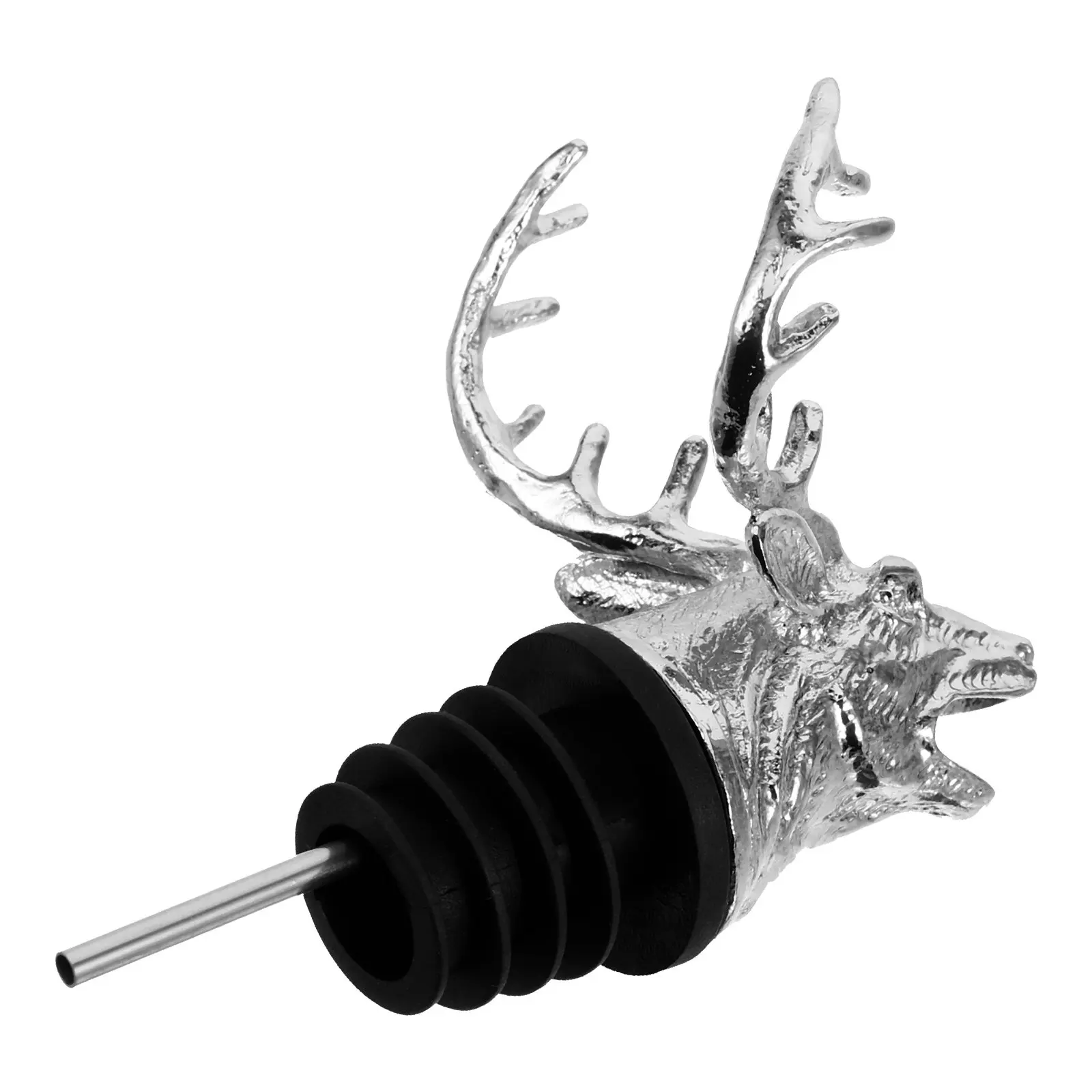 Уникальный дозатор для вина в форме оленьей головы из цинкового сплава, подходит для большинства бутылок, легко переносить, аксессуар для бара, в форме бутылки для виски
Уникальный дозатор для вина в форме оленьей головы из цинкового сплава, подходит для большинства бутылок, легко переносить, аксессуар для бара, в форме бутылки для виски