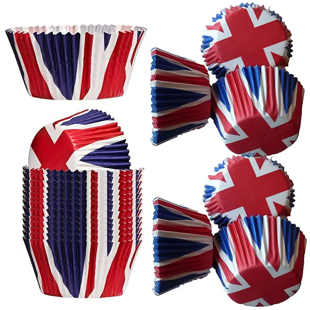 200 Pcs Cups Union Jack Baking Cases Muffin Liners Party Dessert Food Grade Safe Kitchen Cupcake Cups Baking Pan
200 Pcs Cups Union Jack Baking Cases Muffin Liners Party Dessert Food Grade Safe Kitchen Cupcake Cups Baking Pan