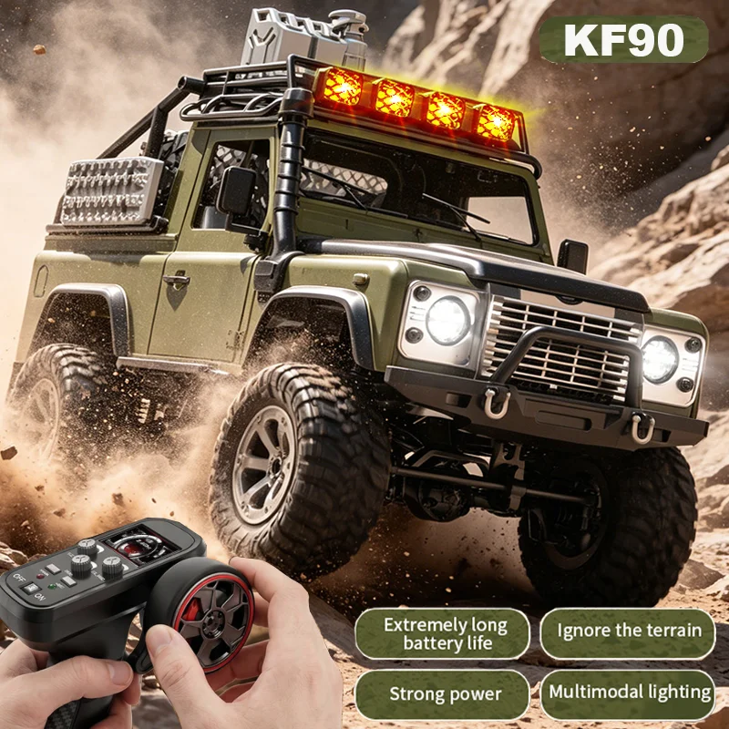 KF90 1:12 Scale Full Function Off-Road 4WD Climbing RC Car with 6 Light Modes Gift for Kids Boys Kids Toys Toddler Outdoor Play
KF90 1:12 Scale Full Function Off-Road 4WD Climbing RC Car with 6 Light Modes Gift for Kids Boys Kids Toys Toddler Outdoor Play